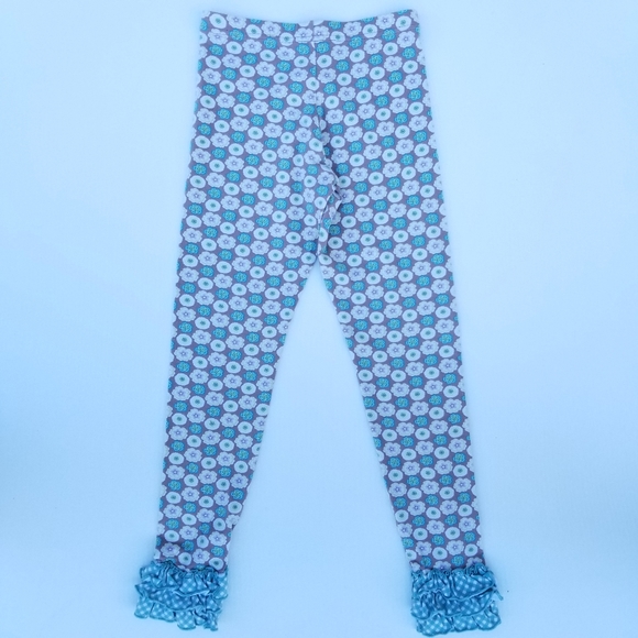 MATILDA JANE Boutique Motif Leggings Ruffle Sz 10 - Picture 6 of 8